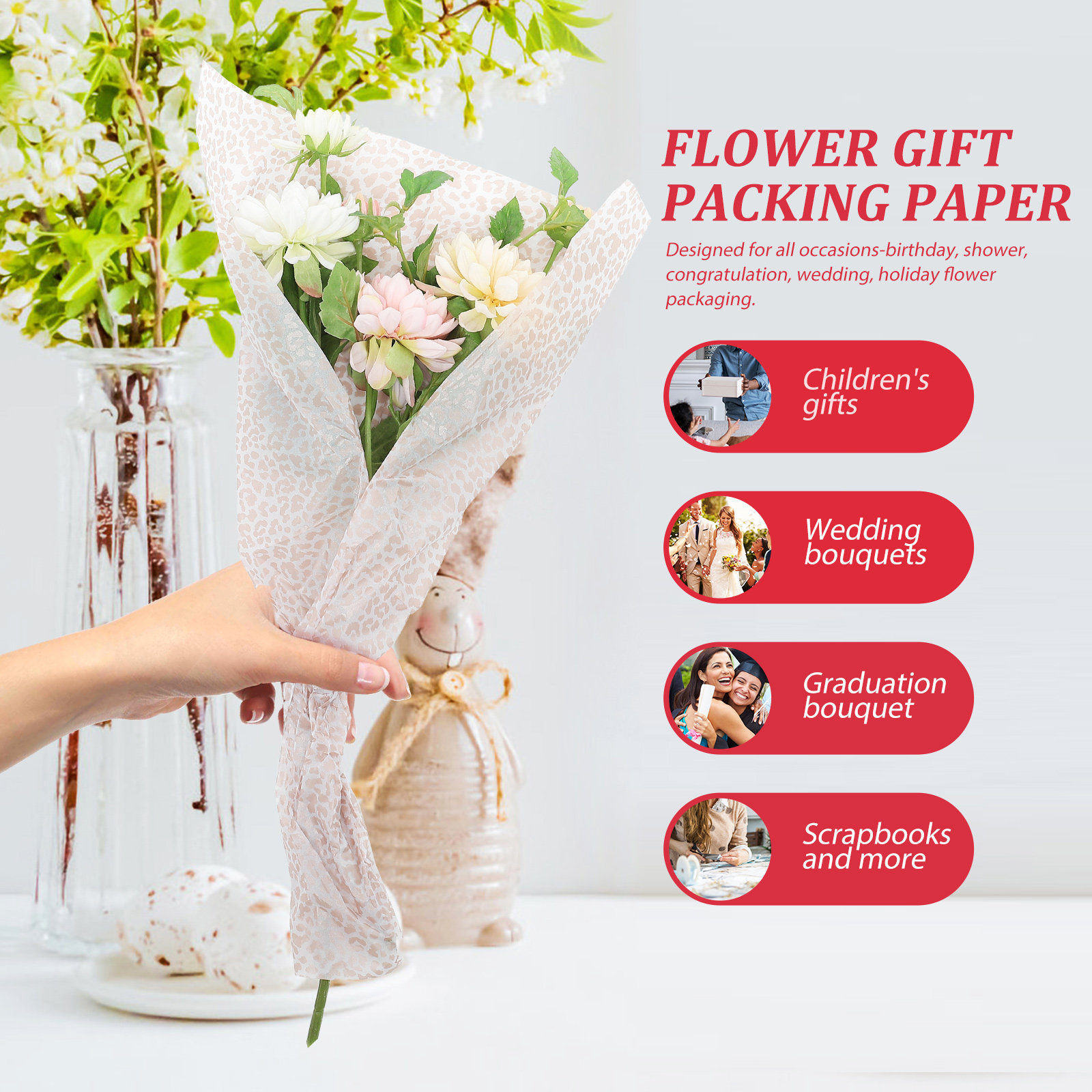 Wedding Packaging - Kertas Pembungkus Bunga Untuk Buket Bunga,