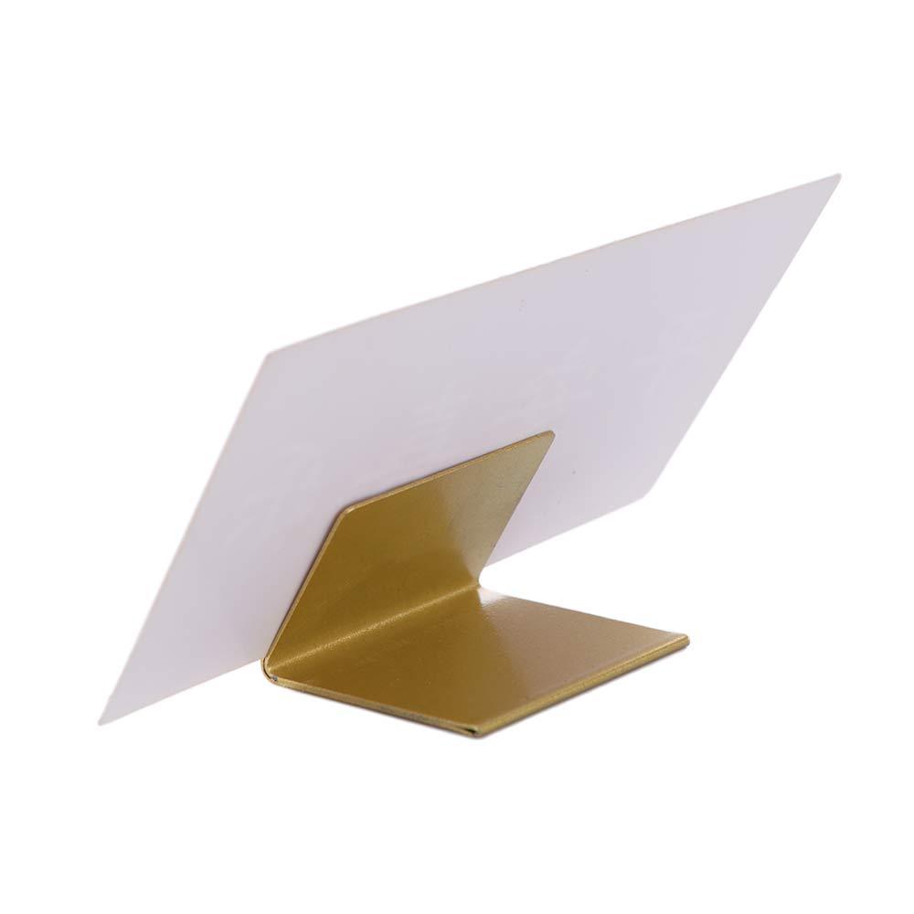 Table Number Gold - Penyangga Nomor Meja Logam, Penjepit Kartu