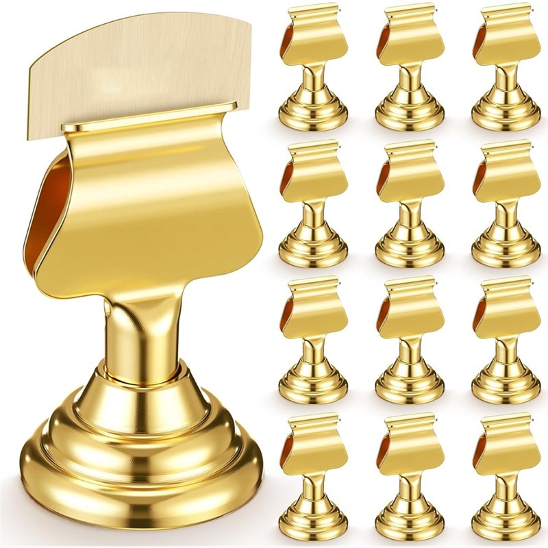 Table Number Gold - ~Model Terbaru 12Pcs Klip Penjepit Kartu