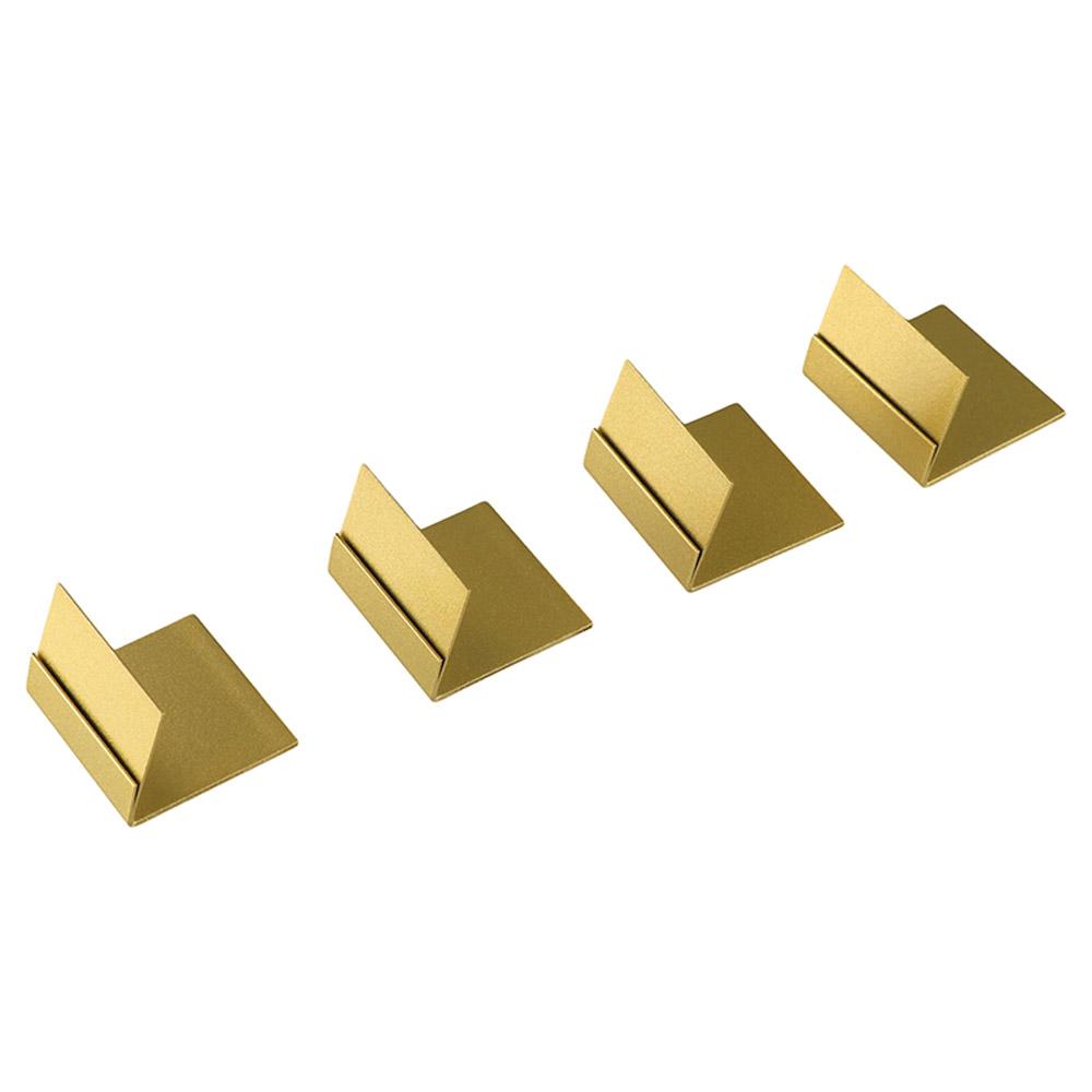 Table Number Gold - Penyangga Nomor Meja Logam, Penjepit Kartu