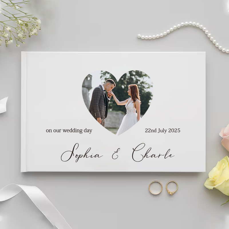 Personalized Guest Book - Buku Tamu yang Dipersonalisasi untuk Hadiah