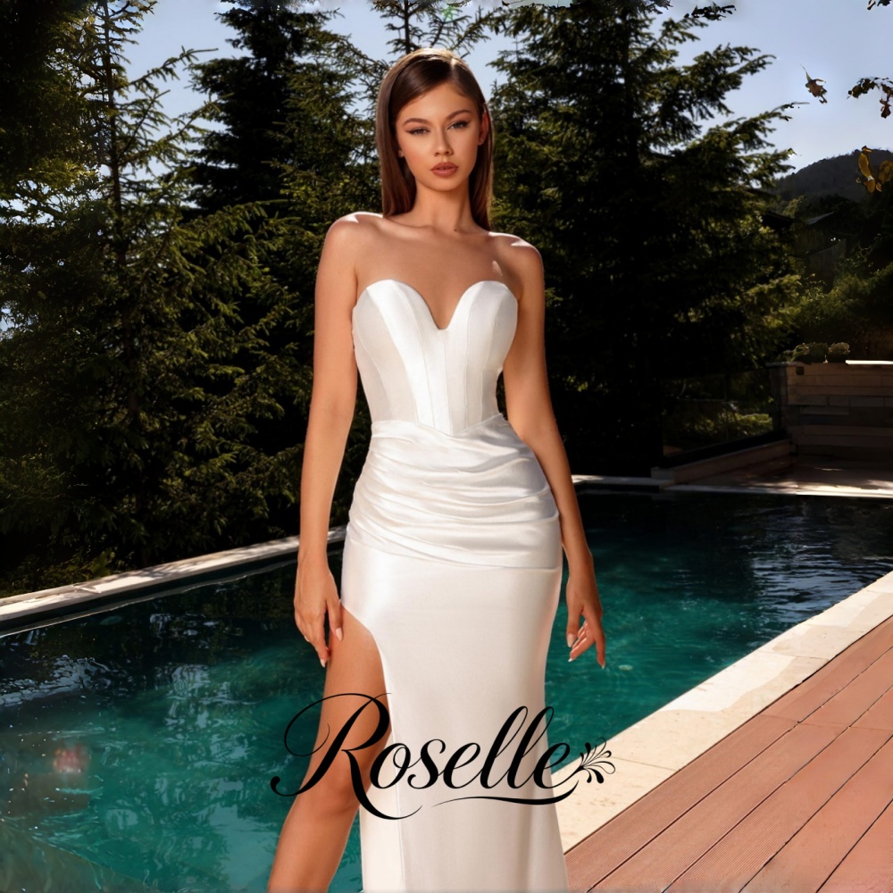 Wedding Qw - ROSELLE Gaun Pengantin Model Sheath Elegan