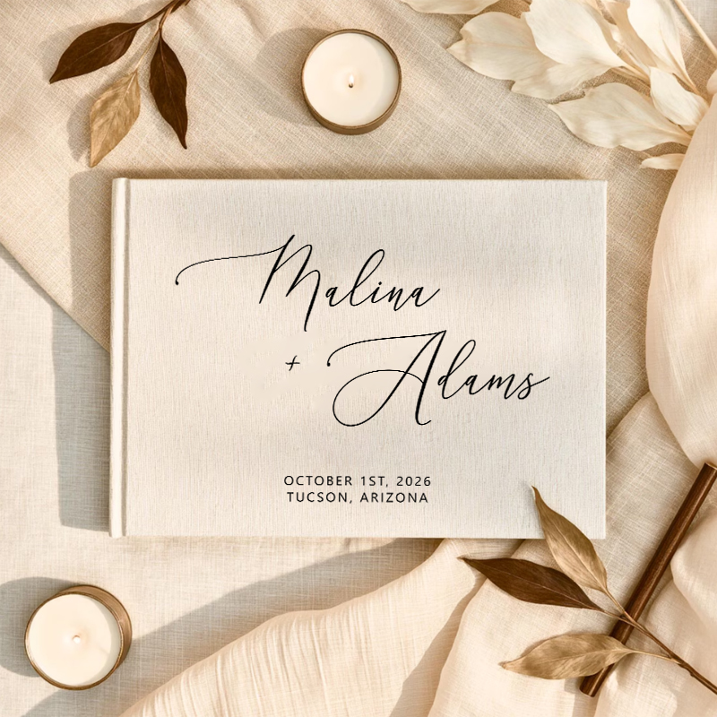 Personalized Guest Book - Album Foto Buku Tamu yang Dipersonalisasi,