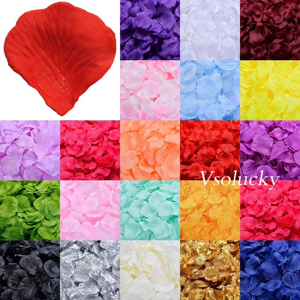 Supply Wedding Venue - 100 Buah Sutra Kelopak Mawar Meja
