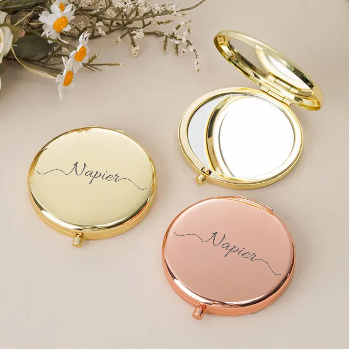 Wedding Souvenir - 1 buah Cermin Lipat Cantik Contoh
