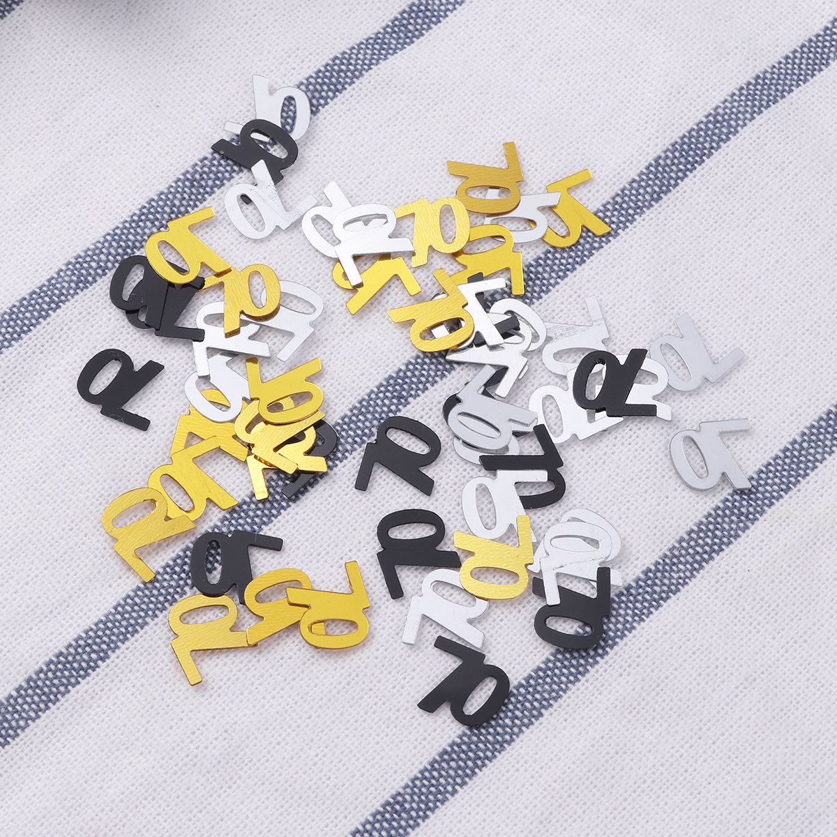 Table Number Gold - 1200 Pcs Konfeti Angka Dekorasi Pesta