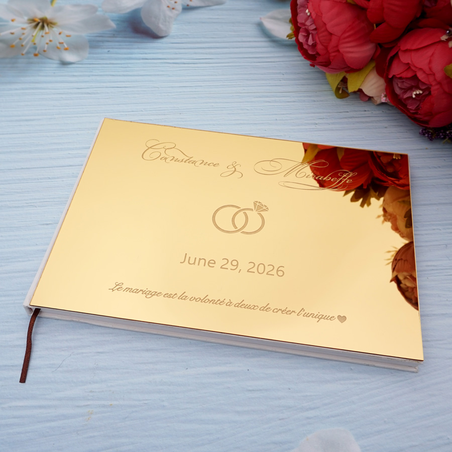 Personalized Guest Book - Buku Tamu tanda tangan kustom pernikahan