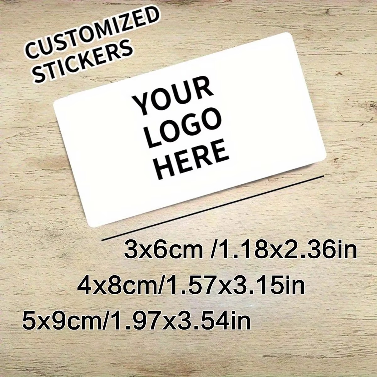 Wedding Packaging - Stiker Persegi Panjang Kustom – Logo
