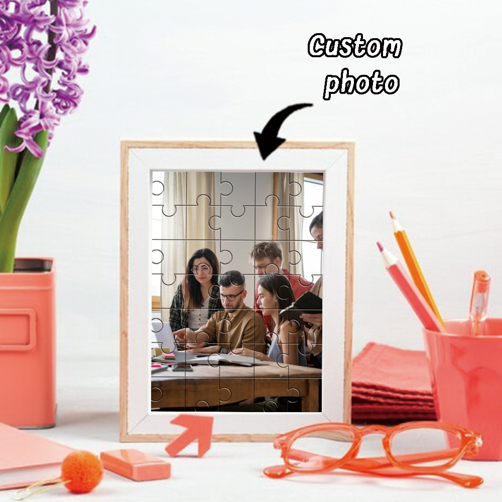 Wedding Souvenir - Puzzle foto kustom DIY, Potongan puzzle