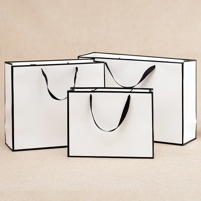 10 Buah Tas Kertas Putih Kemas - Wedding Supply Shops ulasan dan harga