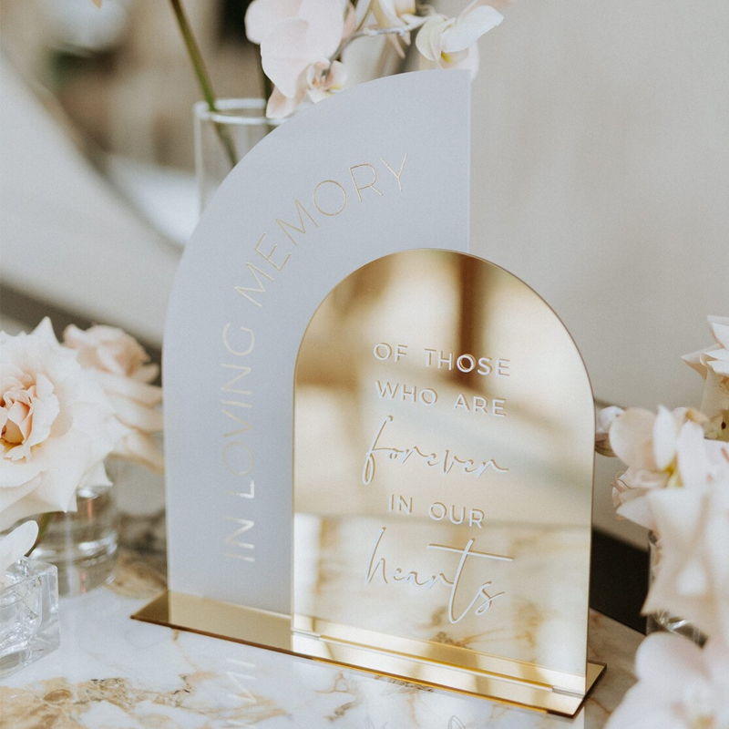 Dalam tanda memori Loving, tan - Table Number Gold ulasan dan harga