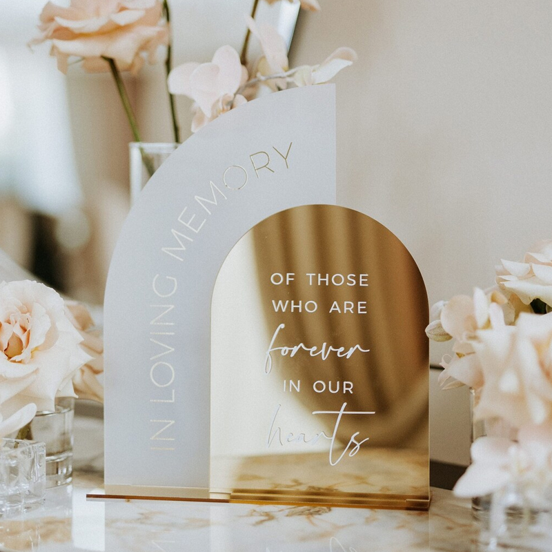 Dalam tanda memori Loving, tan - Table Number Gold ulasan dan harga