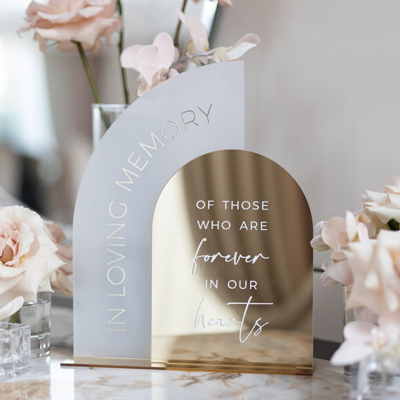 Dalam tanda memori Loving, tan - Table Number Gold ulasan dan harga