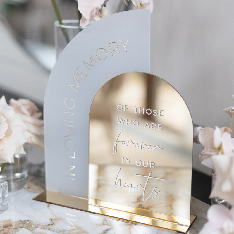 Dalam tanda memori Loving, tan - Table Number Gold ulasan dan harga