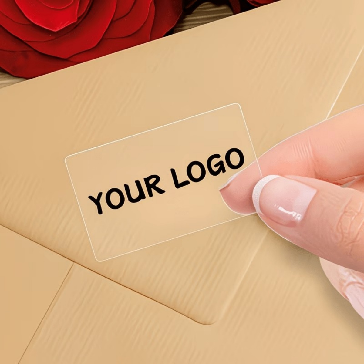 1 Stiker Teks Persegi Panjang  - Wedding Packaging ulasan dan harga