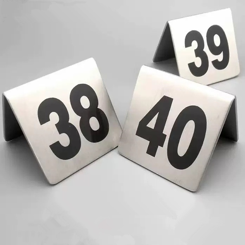 Nomor Meja Baja Tahan Karat Du - Table Number Gold ulasan dan harga