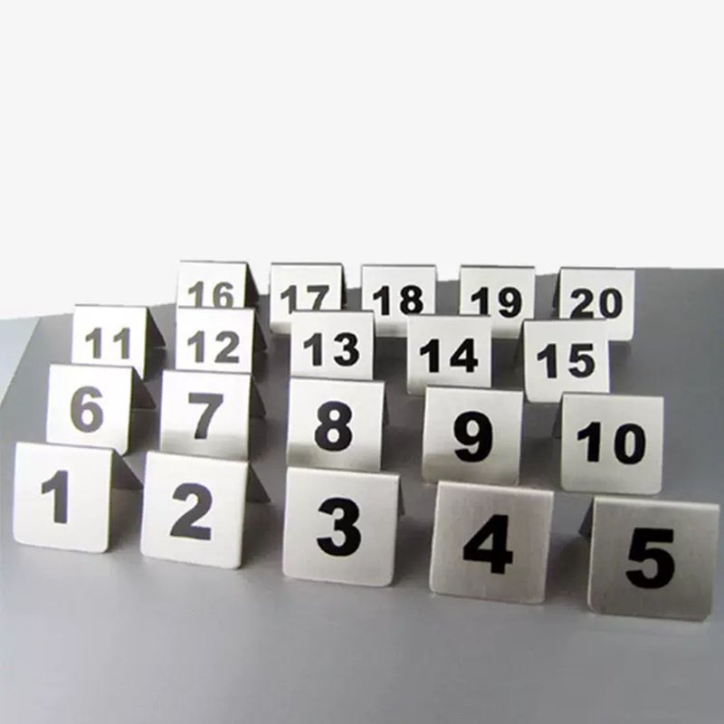 Nomor Meja Baja Tahan Karat Du - Table Number Gold ulasan dan harga