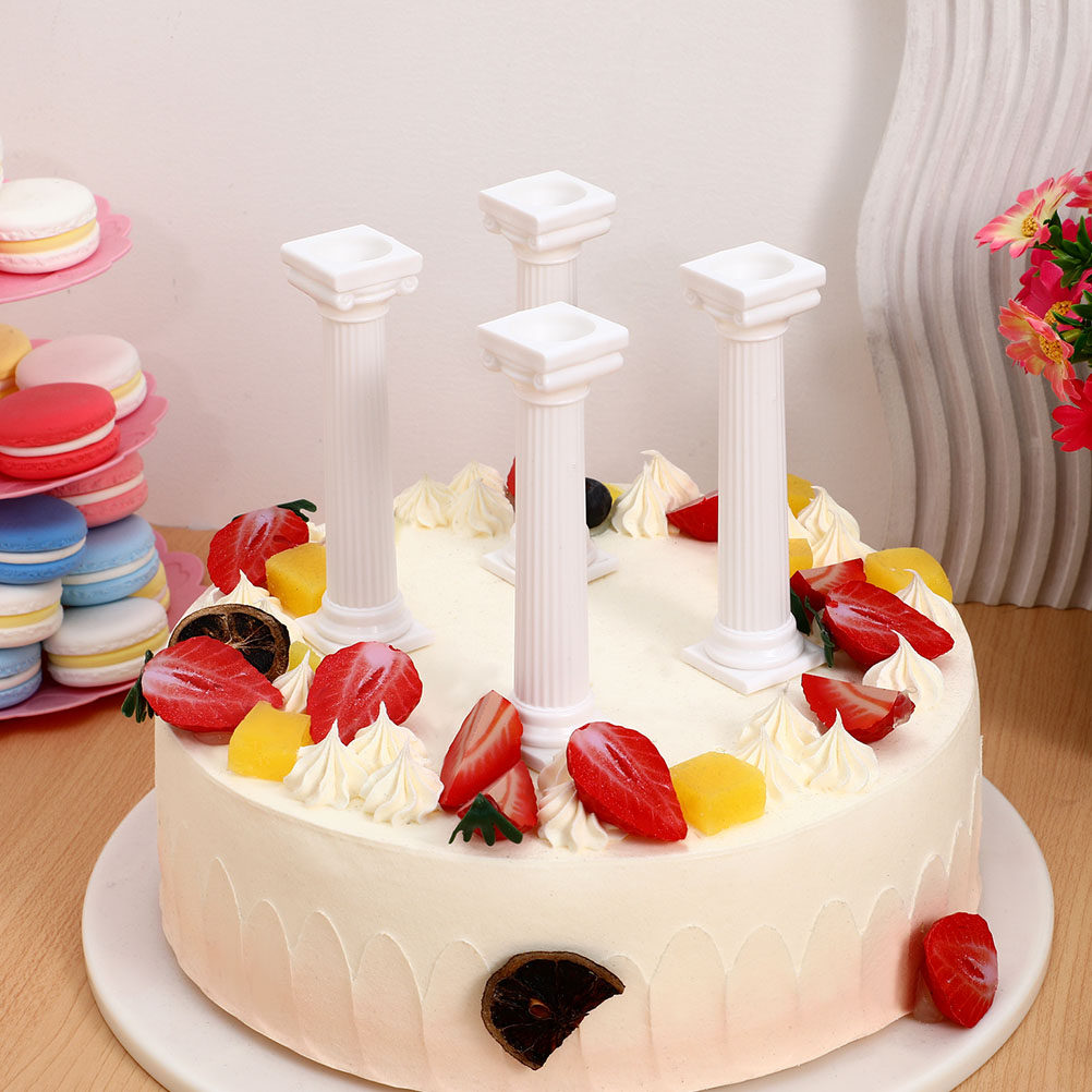 4Pcs Set Tiang Kue Berlapis Ga - Wedding Support ulasan dan harga