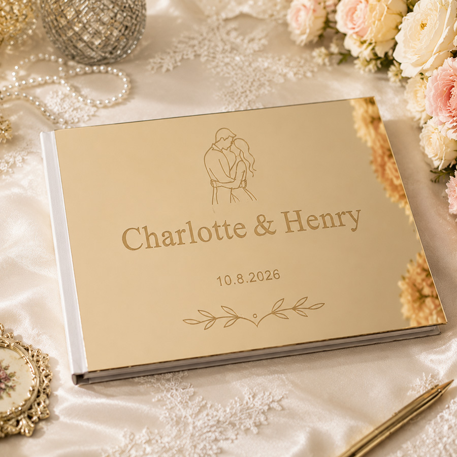 Buku Tamu Pernikahan Kustom de - Personalized Guest Book ulasan dan harga
