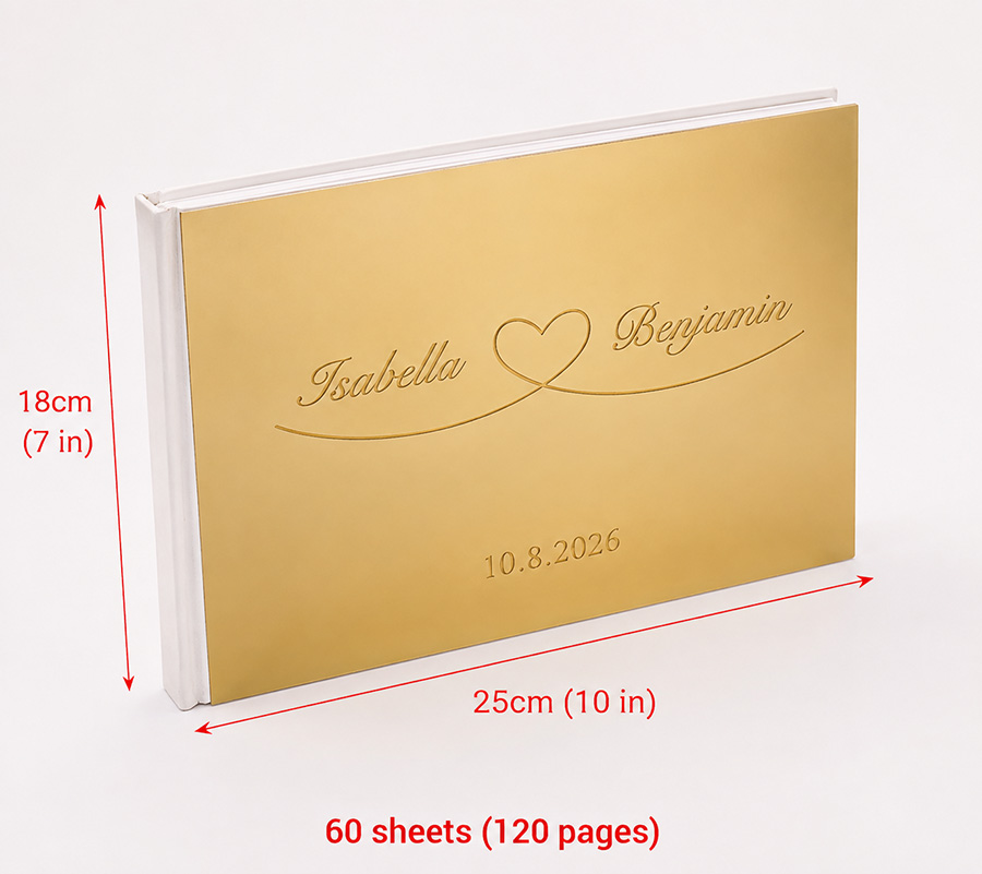 Buku Tamu Pernikahan Kustom de - Personalized Guest Book ulasan dan harga