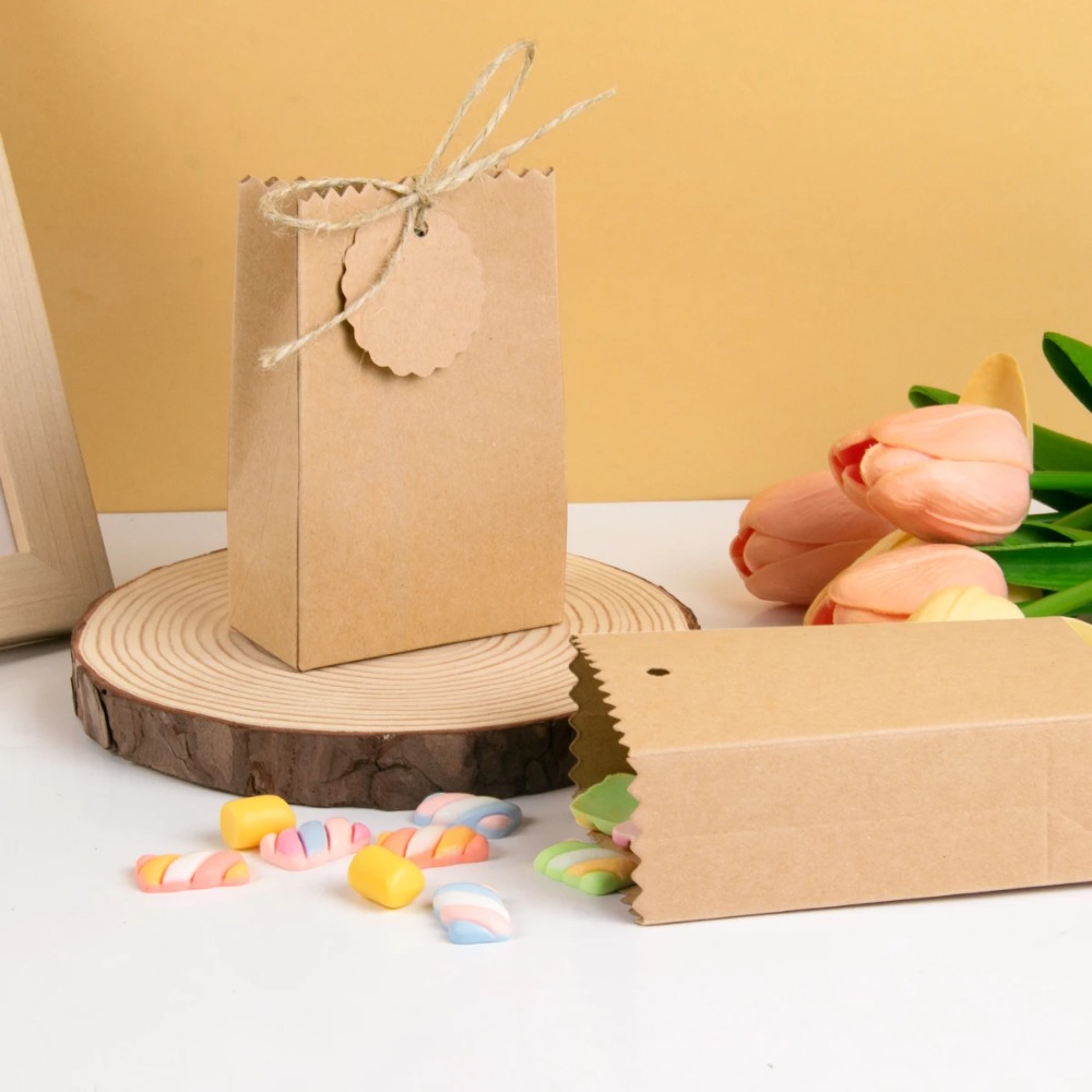 Kotak Hadiah Kertas Kraft Retr - Wedding Packaging ulasan dan harga