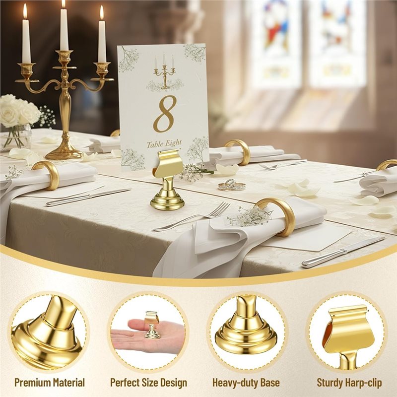 ~Model Terbaru 12Pcs Klip Penj - Table Number Gold ulasan dan harga