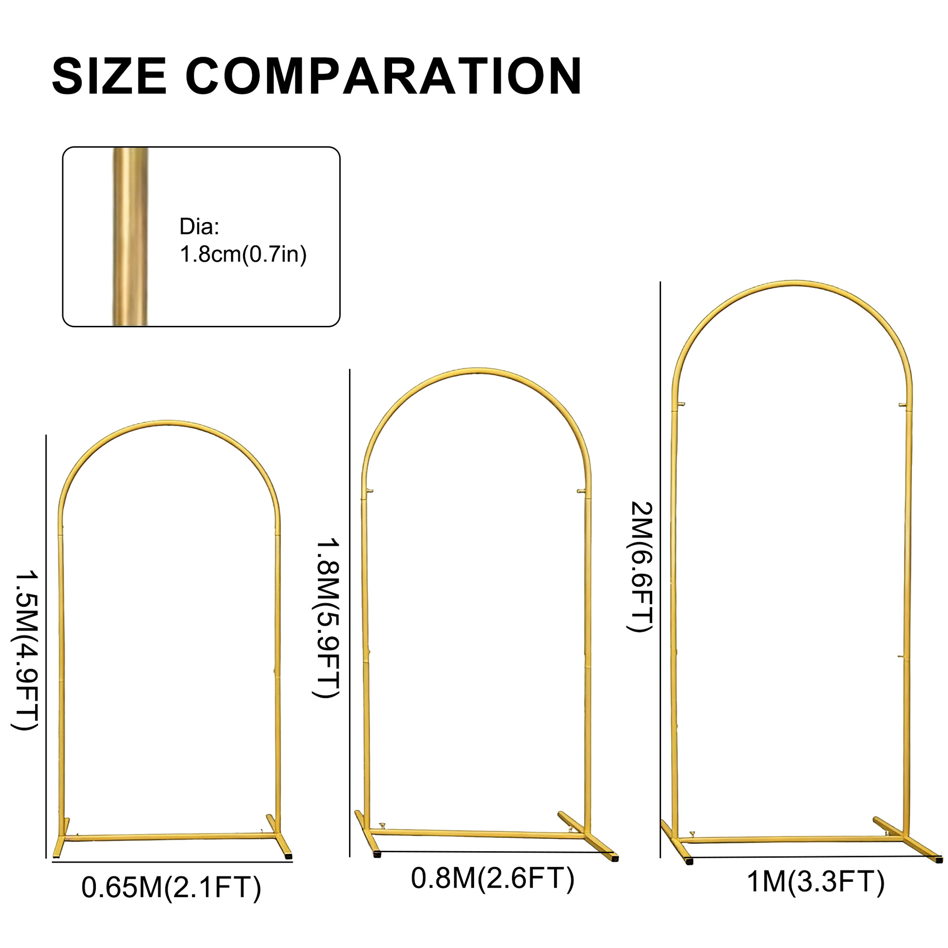 Standing Arch Pernikahan Logam - Wedding Support ulasan dan harga