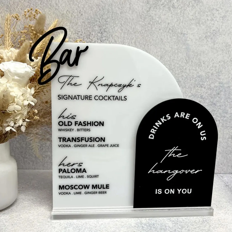 Menu Bar Kustom dengan Potonga - Table Number Gold ulasan dan harga