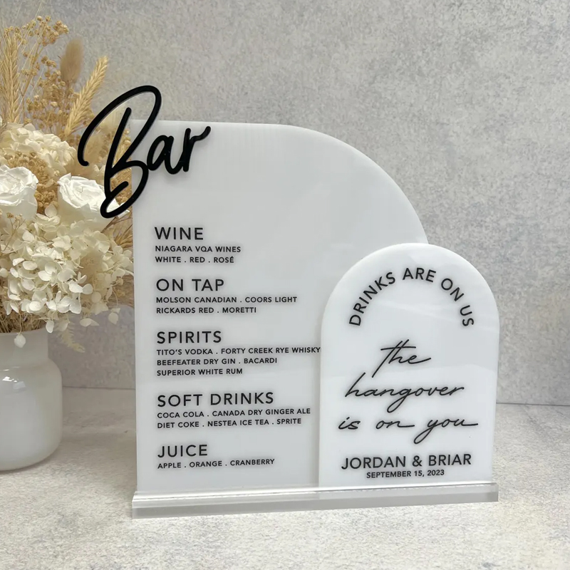Menu Bar Kustom dengan Potonga - Table Number Gold ulasan dan harga
