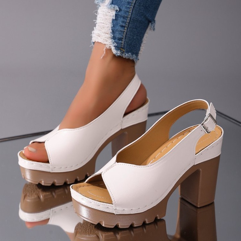 Sandal Wanita Hak Tinggi Tebal - Wedding Fx ulasan dan harga