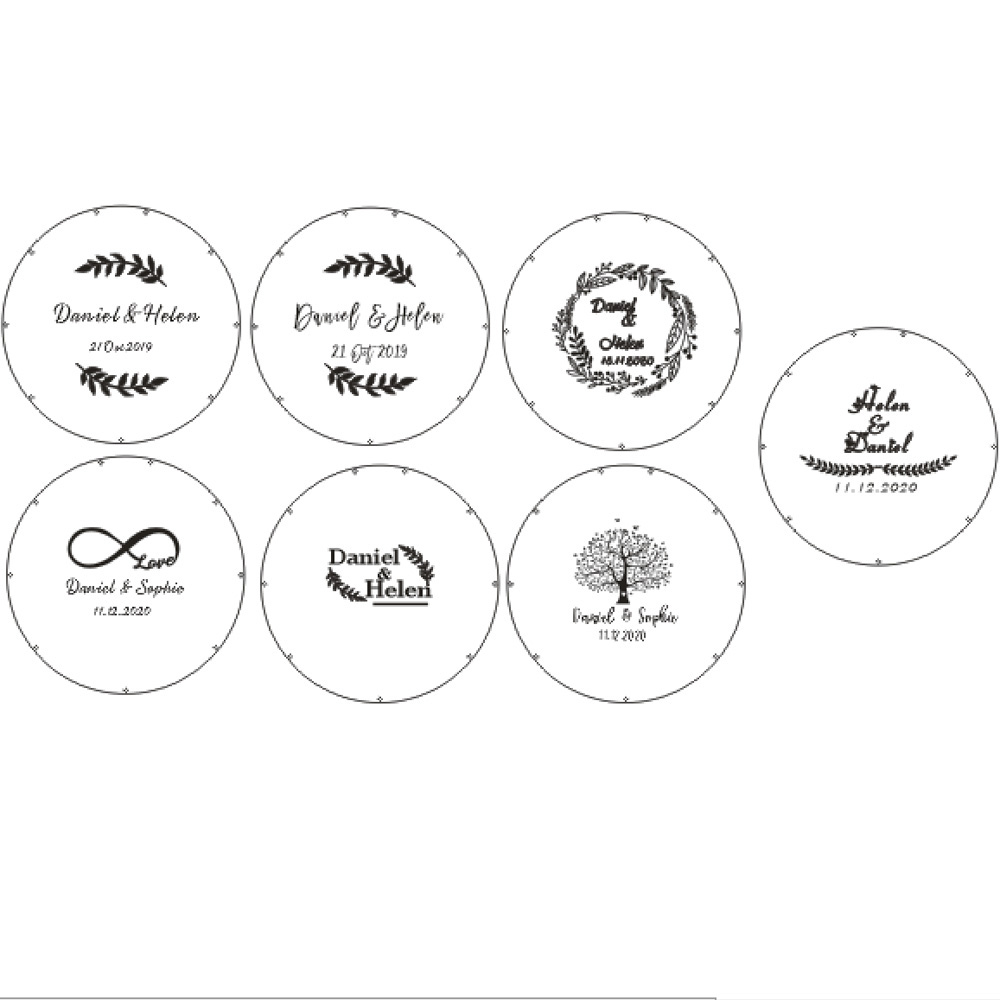 Pribadi Acrylic Round Buku Tam - Personalized Guest Book ulasan dan harga