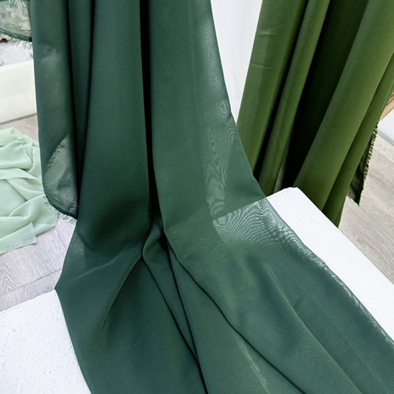 Kain sifon hijau alpukat zaitu - Wedding Backdrop Curtain ulasan dan harga