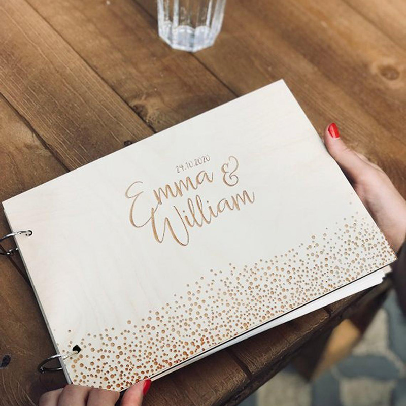 Buku Tamu Pernikahan Unik Buku - Personalized Guest Book ulasan dan harga