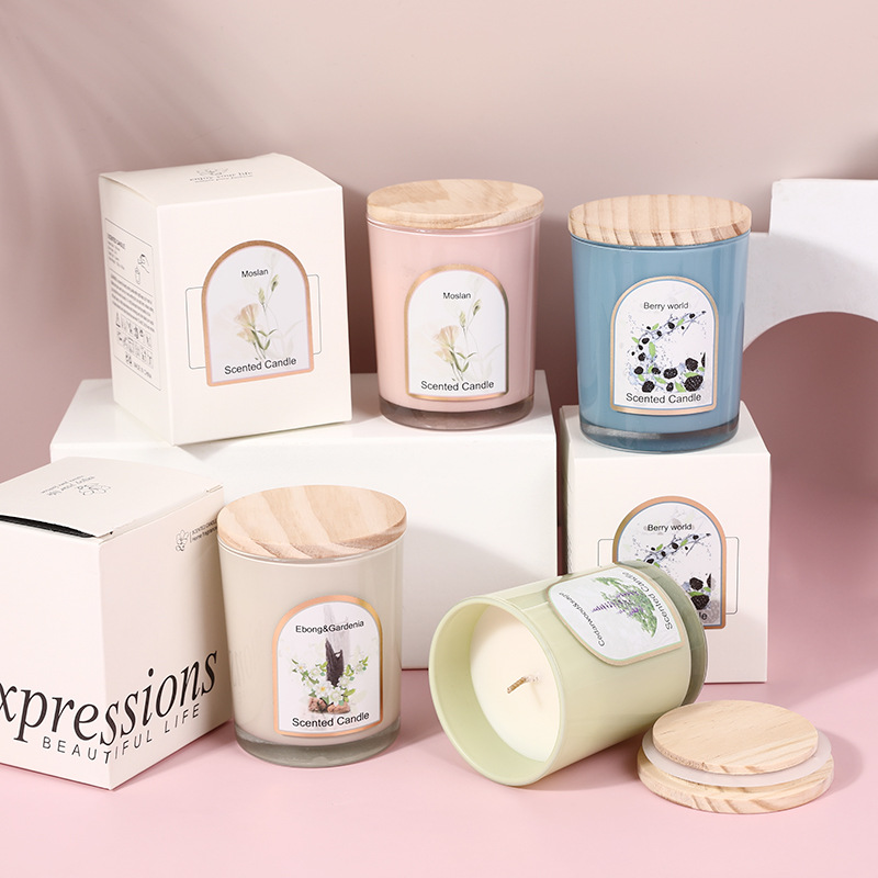 Lilin wangi berwarna dengan pe - Wedding Souvenir ulasan dan harga
