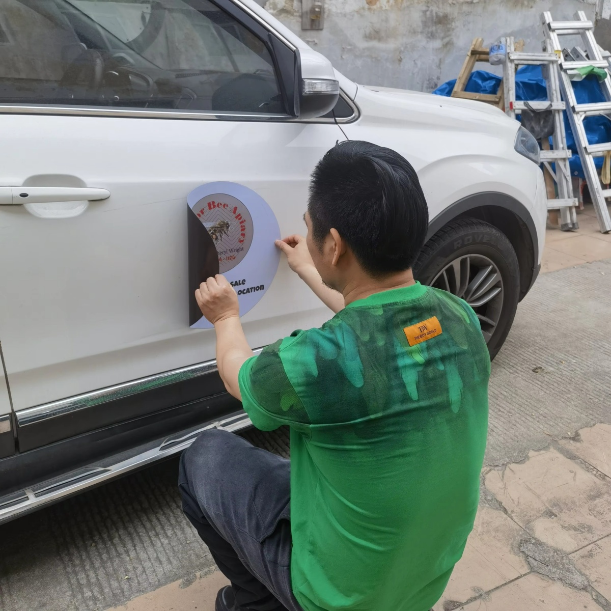 Stiker Mobil Magnetik yang Dap - Wedding Support ulasan dan harga