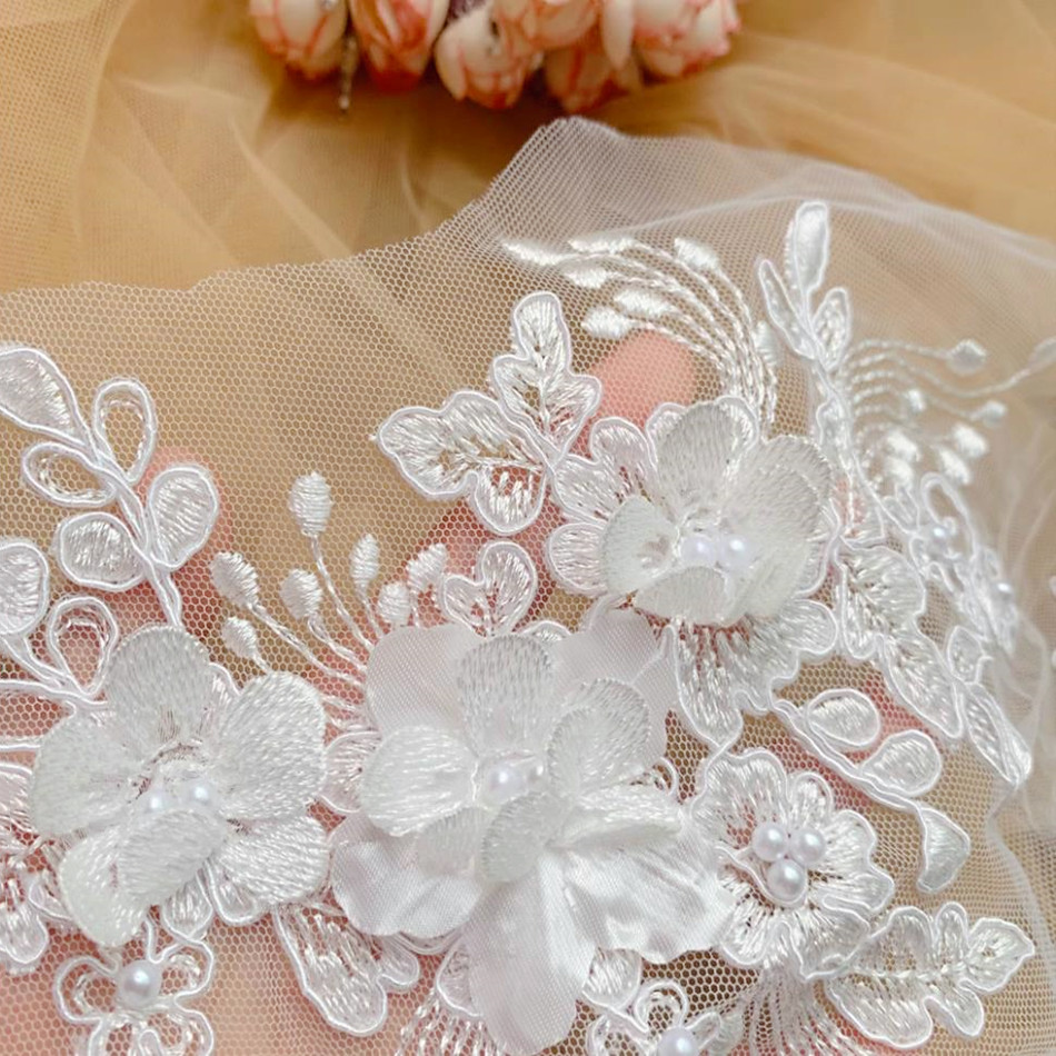 Garis perbatasan renda mutiara - Wedding Supply Online ulasan dan harga