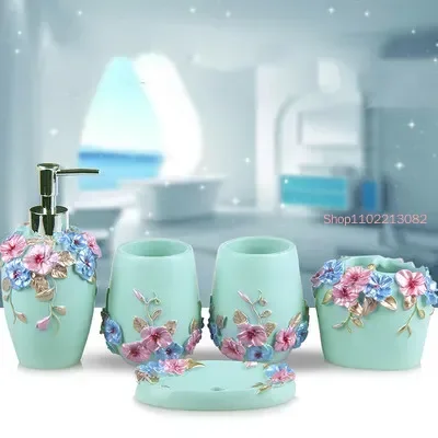 Aksesori Kamar Mandi Set Lima  - Wedding Bathroom Supply Kit ulasan dan harga