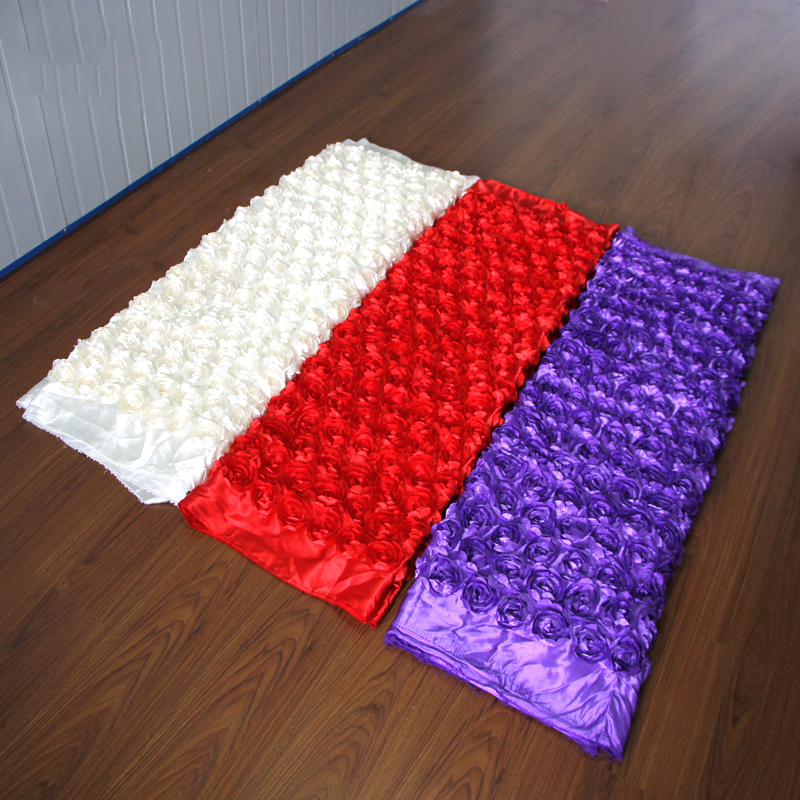 Kain Satin 10 Yard Motif Bunga - Wedding Backdrop Curtain ulasan dan harga