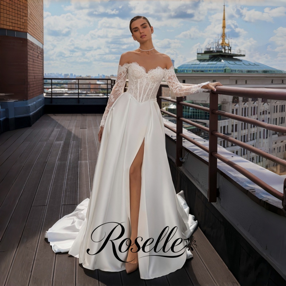 Gaun Pengantin ROSELLE Model A - Wedding Qw ulasan dan harga