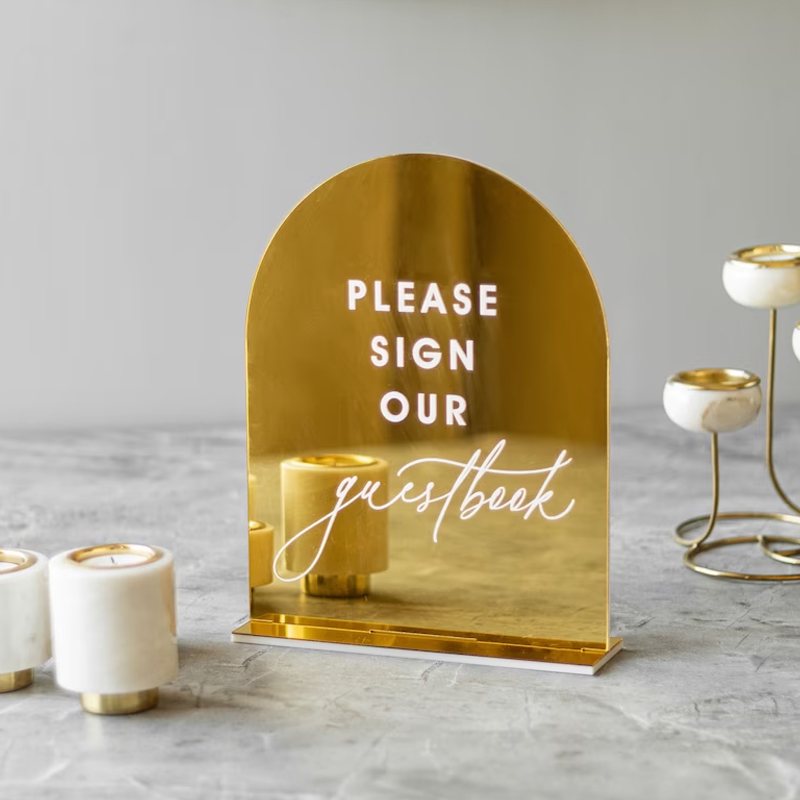 Set 4 tanda pernikahan, dalam  - Table Number Gold ulasan dan harga