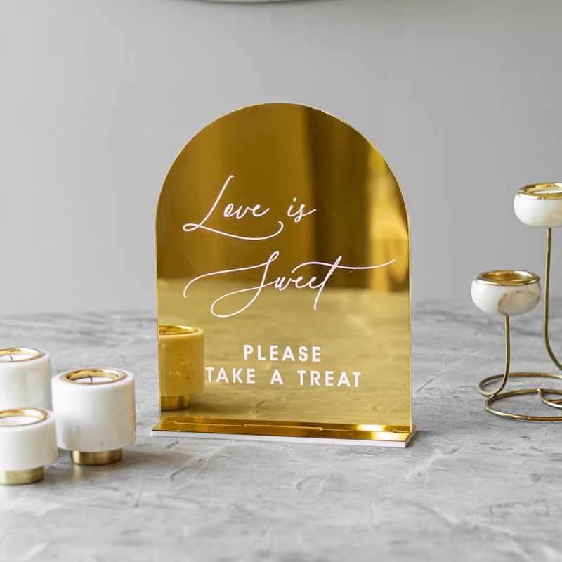 Set 4 tanda pernikahan, dalam  - Table Number Gold ulasan dan harga