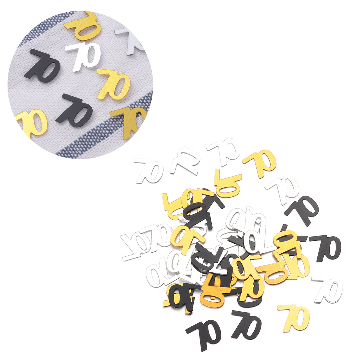 1200 Pcs Konfeti Angka Dekoras - Table Number Gold ulasan dan harga