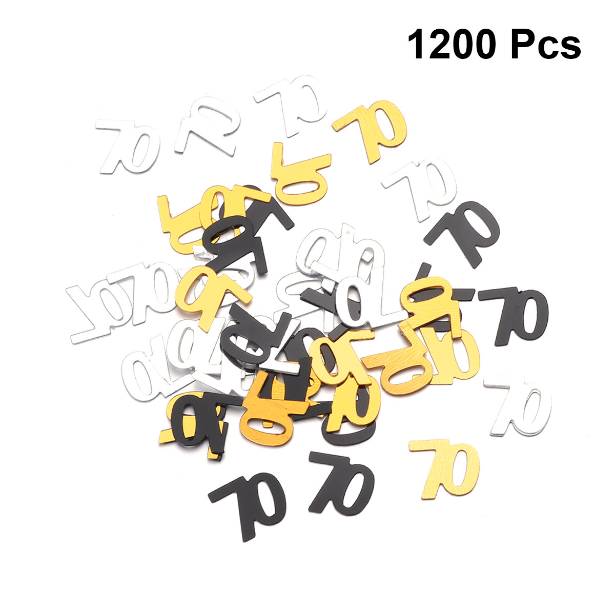 1200 Pcs Konfeti Angka Dekoras - Table Number Gold ulasan dan harga