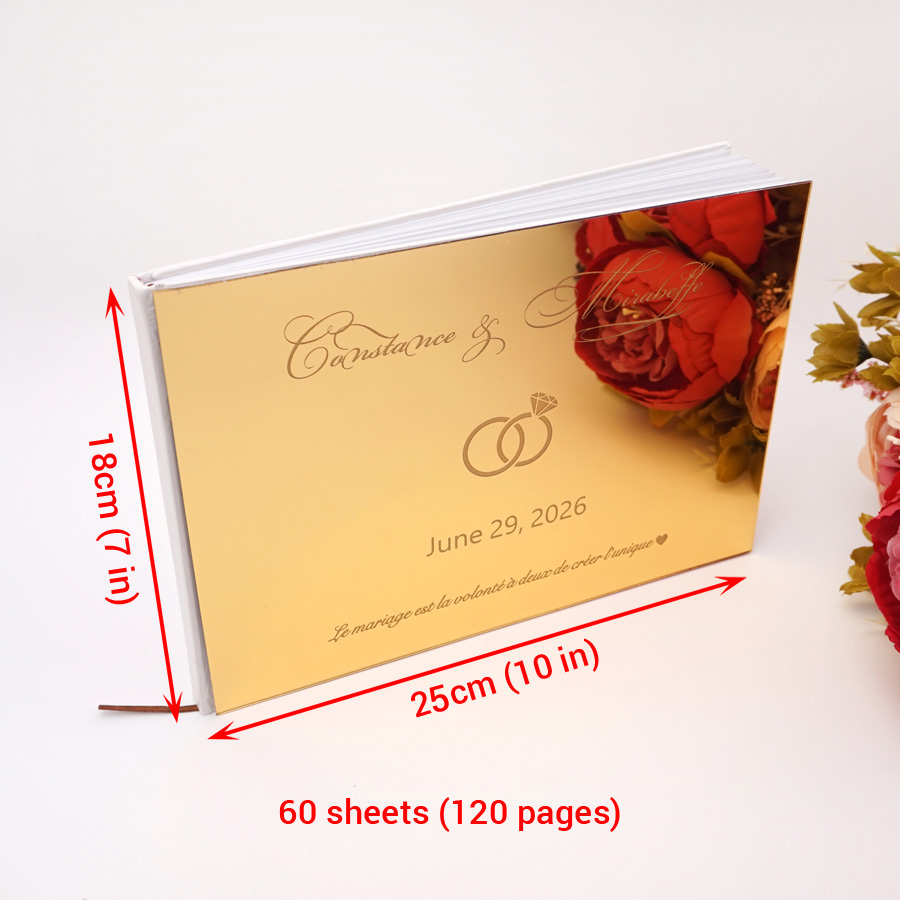 Buku Tamu tanda tangan kustom  - Personalized Guest Book ulasan dan harga