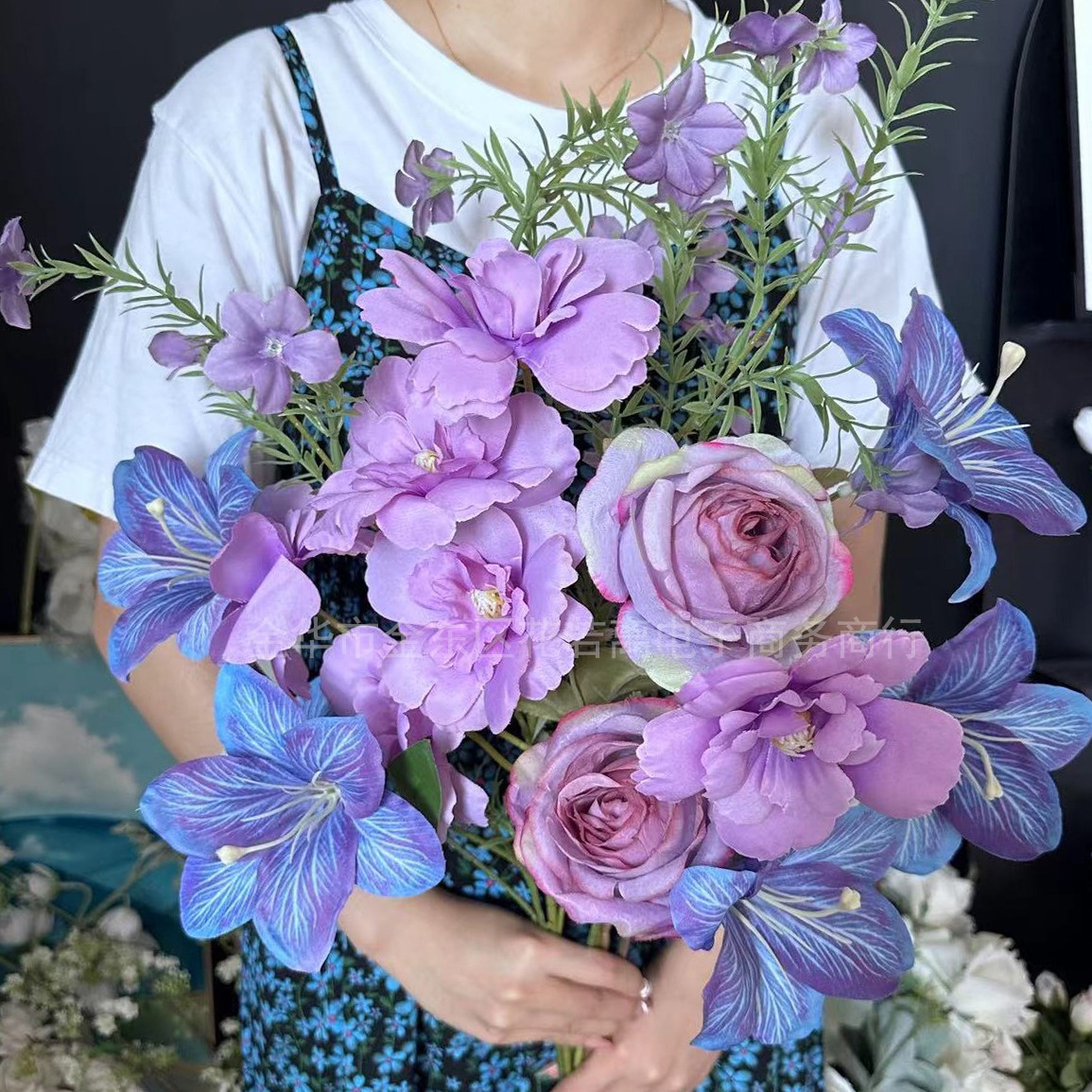 Bunga Lily Buatan Gaya Monet W - Wedding Supply Shops ulasan dan harga