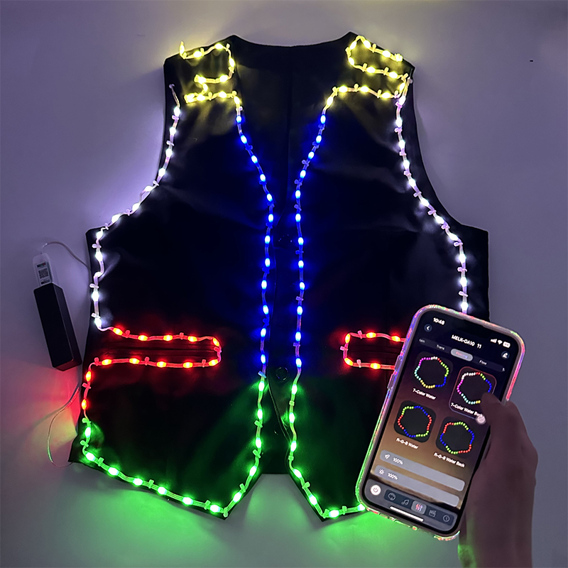 Kostum LED Warna-warni Pakaian - Suit Supply Wedding Party ulasan dan harga