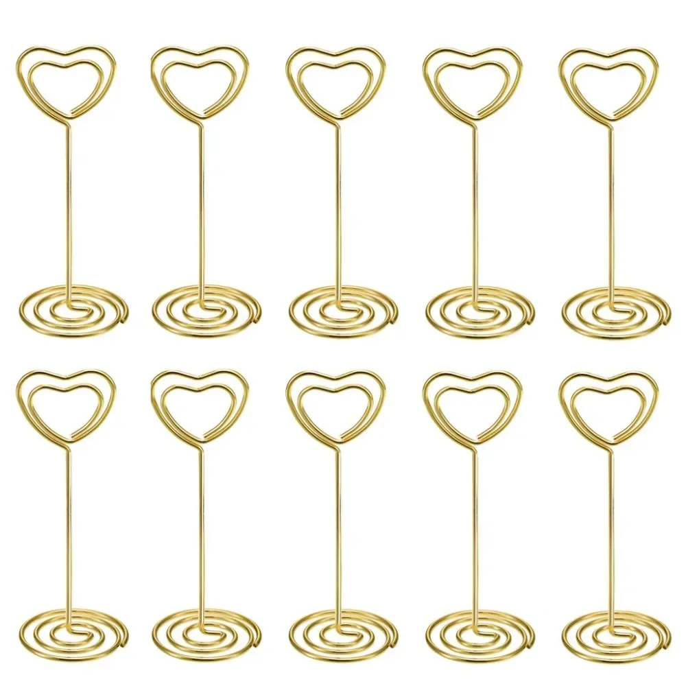 10 buah bentuk hati nomor meja - Table Number Gold ulasan dan harga