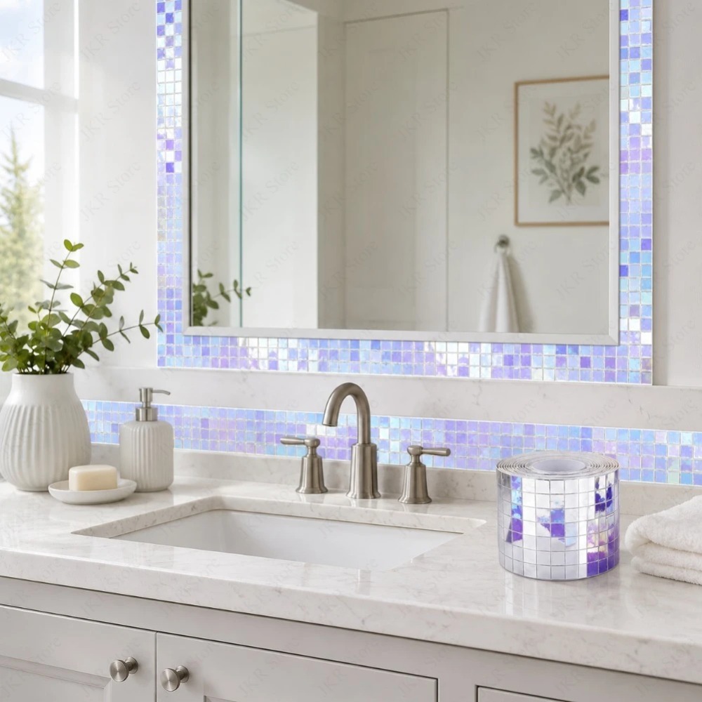 Ubin Mosaik Cermin Persegi Min - Wedding Bathroom Supply Kit ulasan dan harga